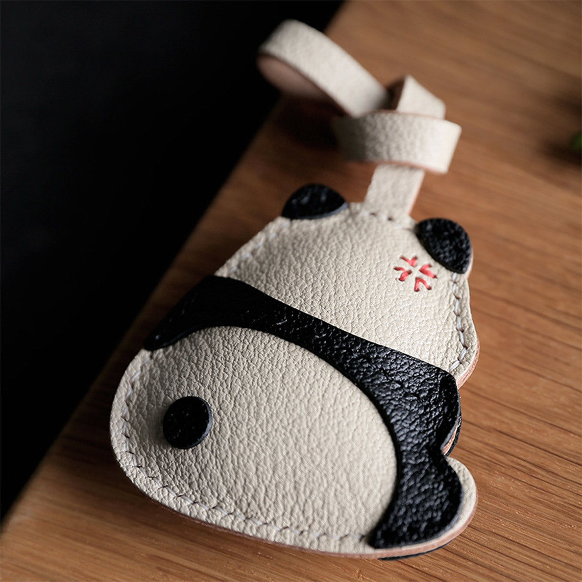 Wirkin® Sheep Leather Cute Angry Panda Charm DIY Kit