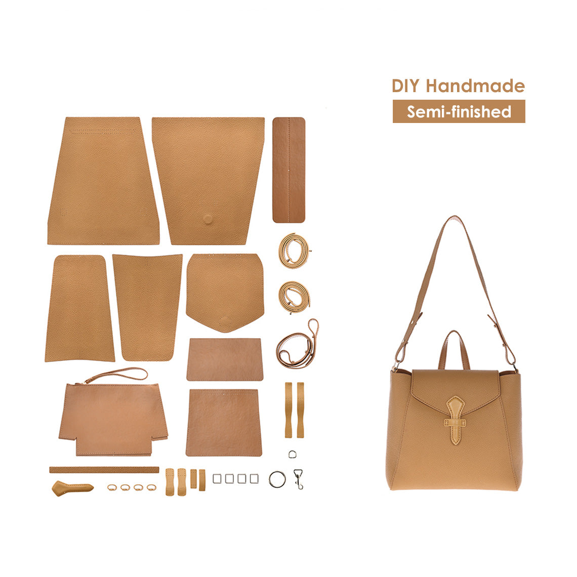 Backpack DIY Leather Bag Kits | Make Your Own Leather Backpack with Backpack Sewing Kit - Wirkin™