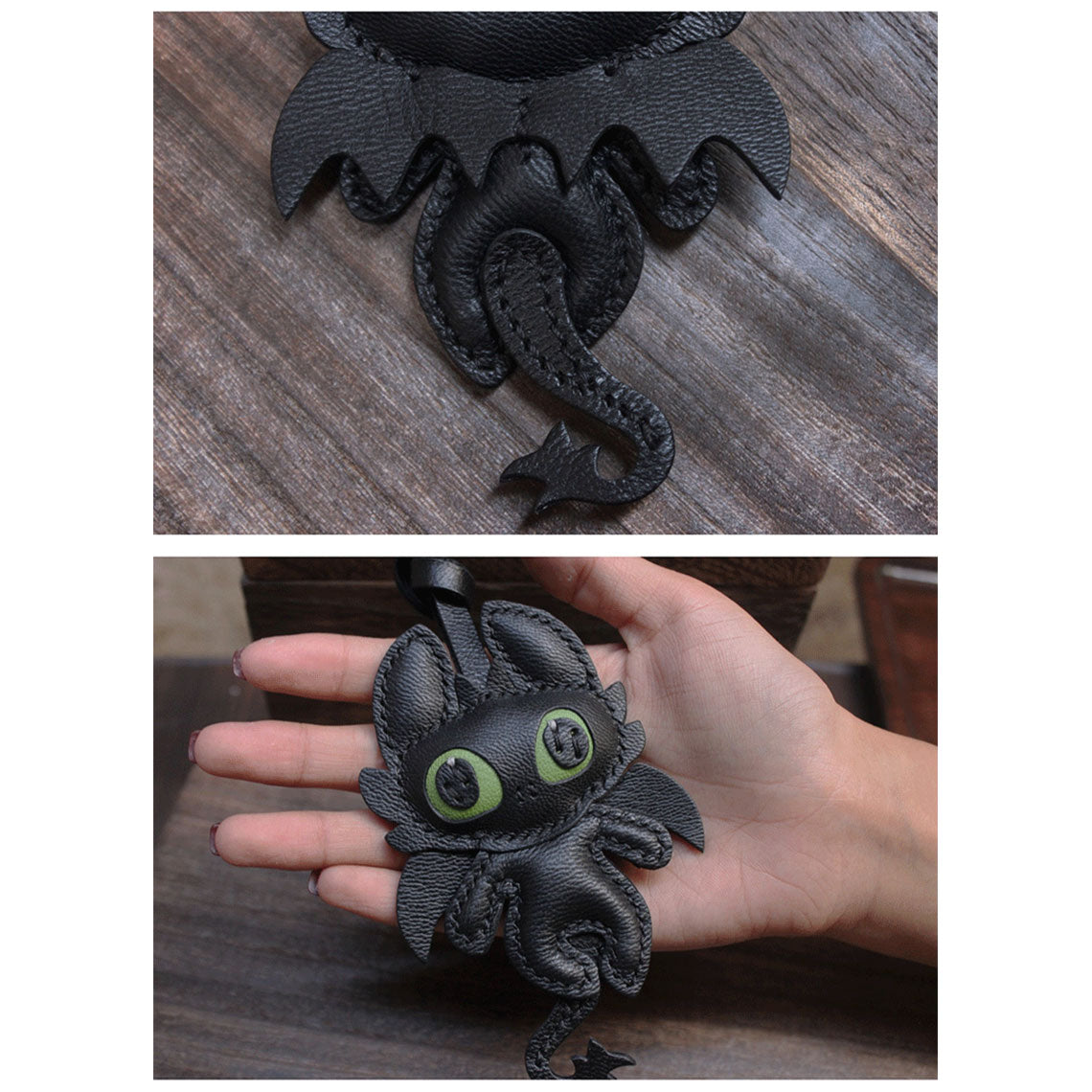 Wirkin® Sheep Leather Toothless Dragon Keychain DIY Kits
