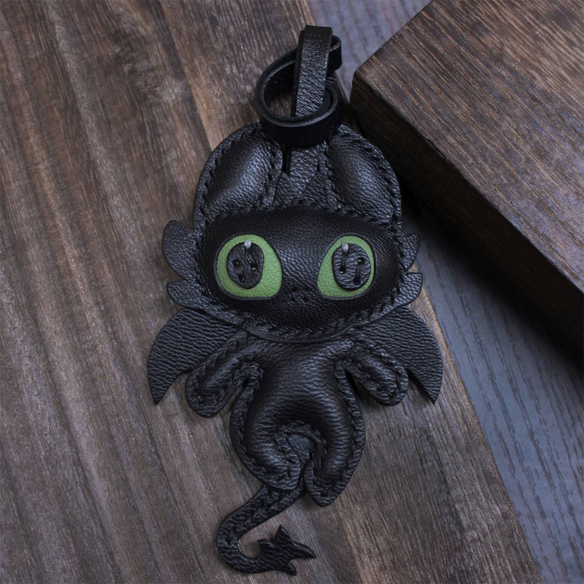 Wirkin® Sheep Leather Toothless Dragon Keychain DIY Kits