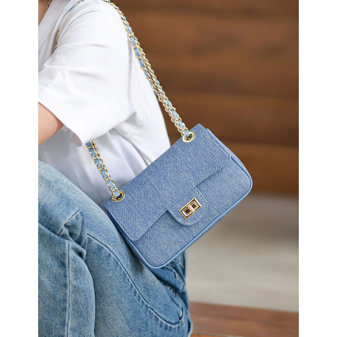 Wirkin® Leather Denim Small Chain Bag DIY Kits