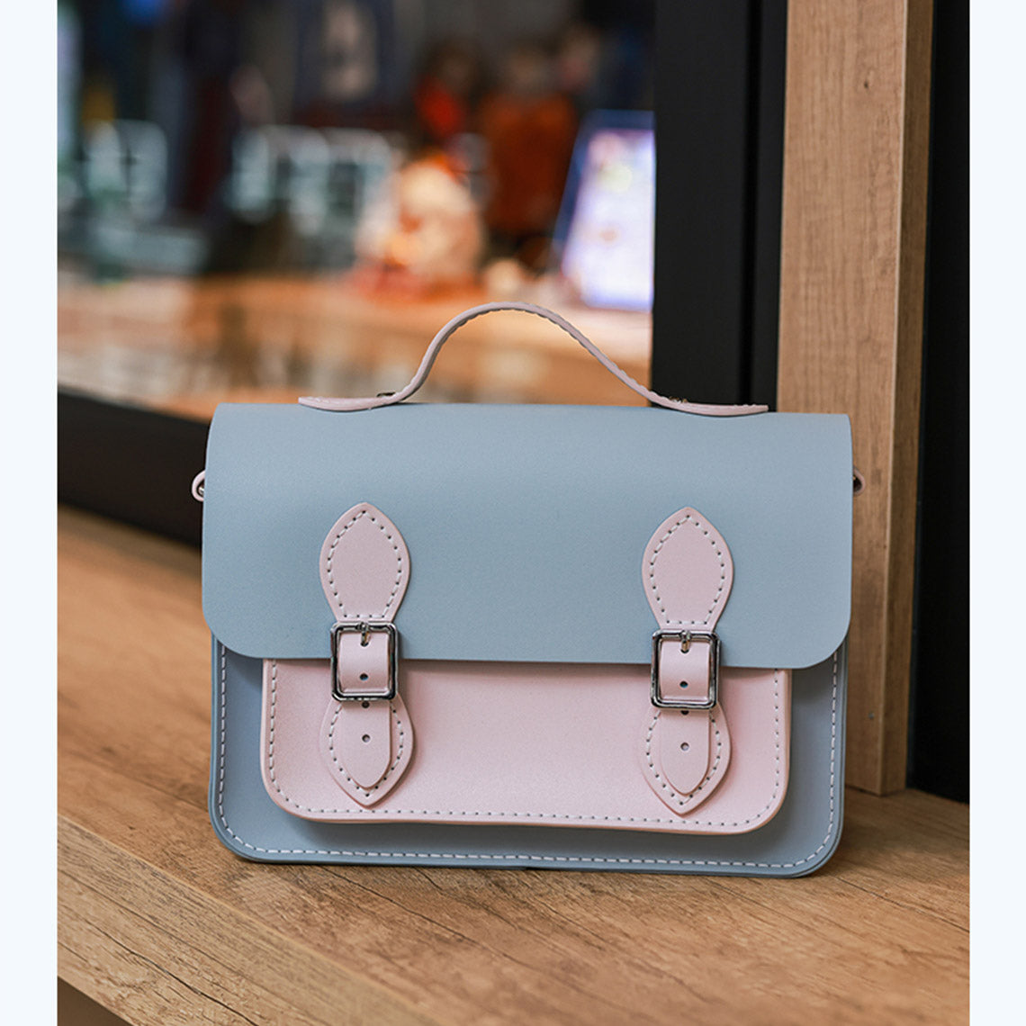 Wirkin™  Lady DIY Cambridge Satchel Bag Mix Color (Pink & Light Blue)
