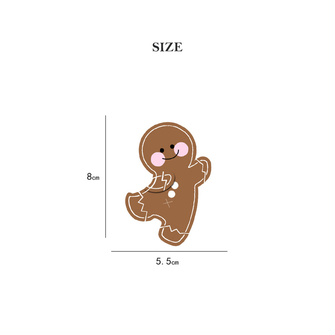 Wirkin® Sheep Leather Christmas Gingerbread Charm DIY Kit
