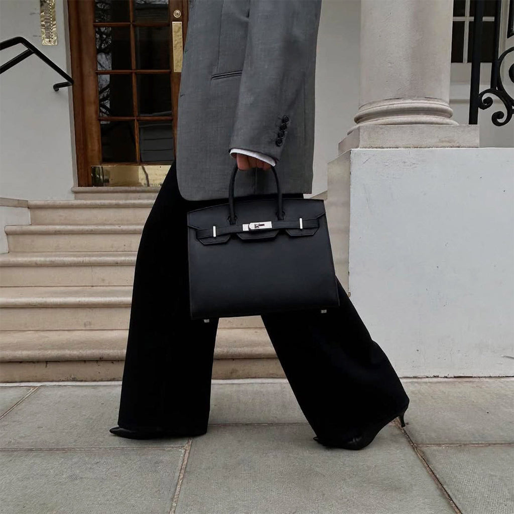 Classic Women Handbag | Inspired Sellier Birkin in Black