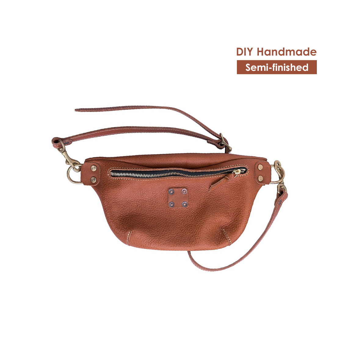 DIY Fanny Pack Waist Bag | Handmade Genuine Leather Crossing Bag for Men - Wirkin