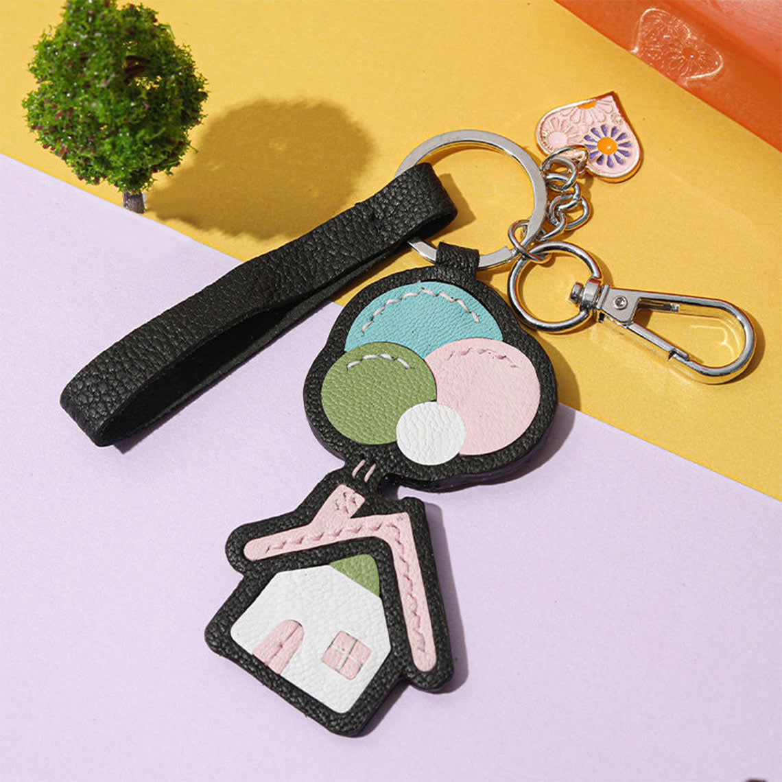 Pink Leather Purse Charm | DIY Handmade Keychain Charm - Wirkin®
