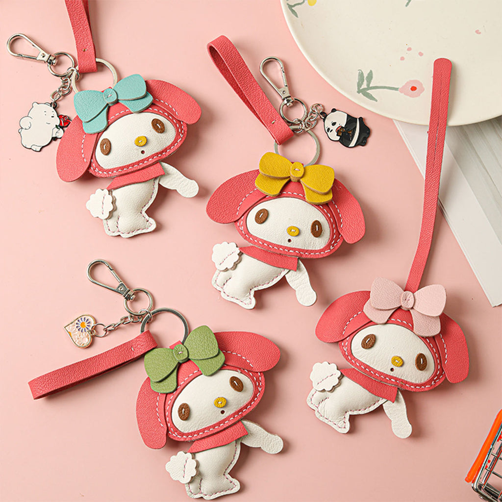 Cute Design Leather Keychain Charm for Girls | Handmade Crafts for Beginners - Wirkin®