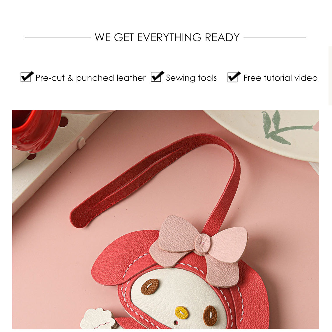 Wirkin® DIY Keychain Leather Kit | Include Everything You Need