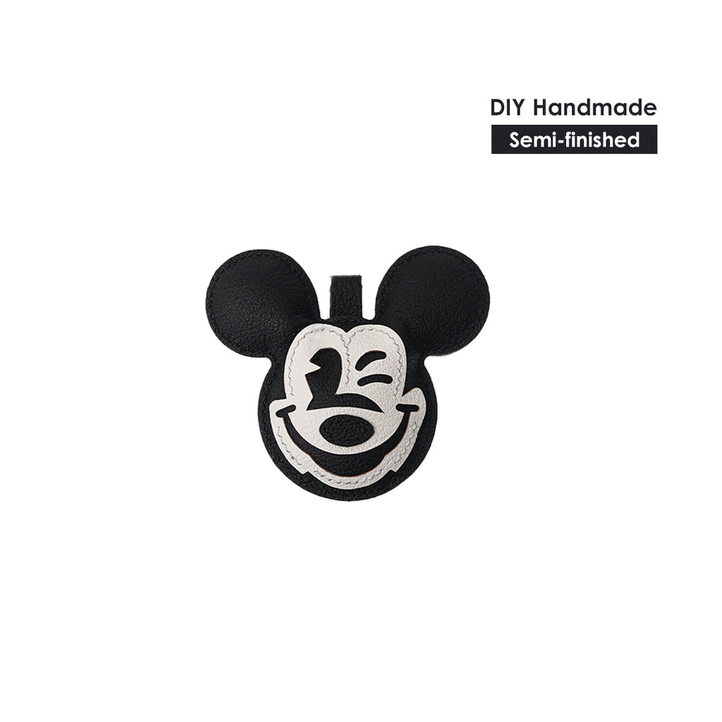 Leather Mickey Mouse Keychain | Handmade DIY Gifts - Wirkin®