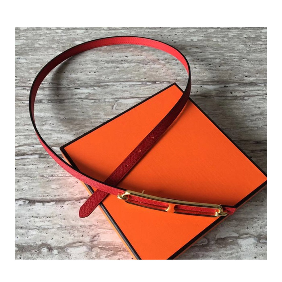 Red Designer Belt Roulis Belt for Women | Leather Waist Belt - Wirkin®
