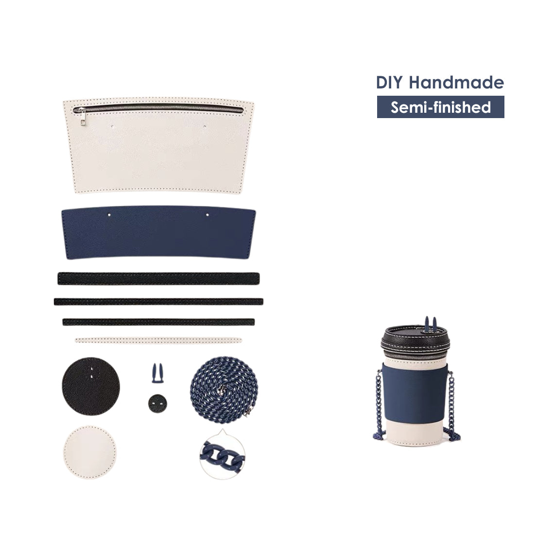 Wirkin® Leather Coffee Cup Bag DIY Kit