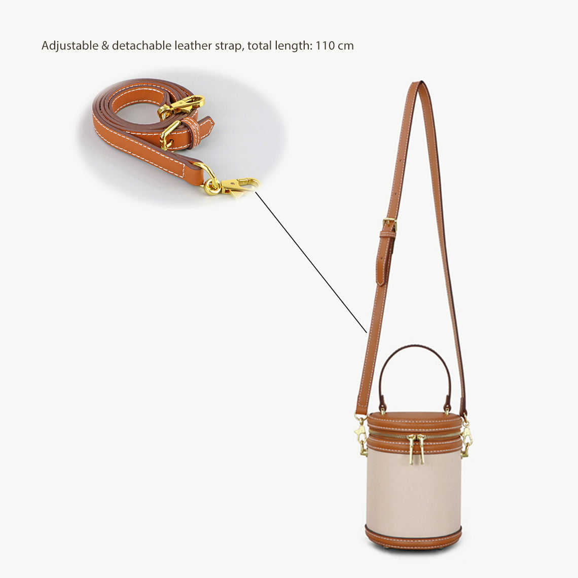 DIY Bucket Bag with Adjustable Crossbody Strap - Wirkin®