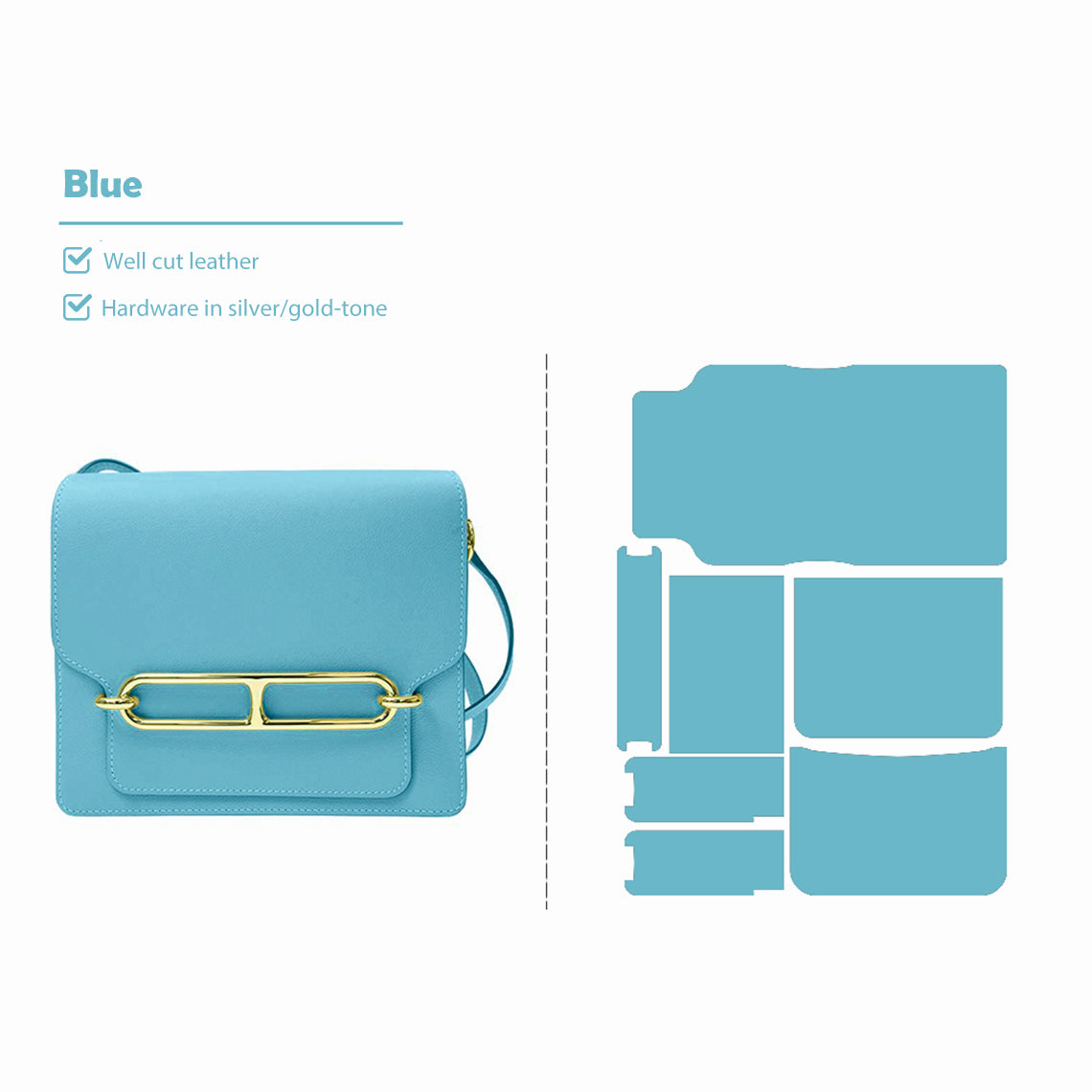 Black Roulis Crossbody Bag DIY Kit | Make Your Own Leather Bag - Wirkin®