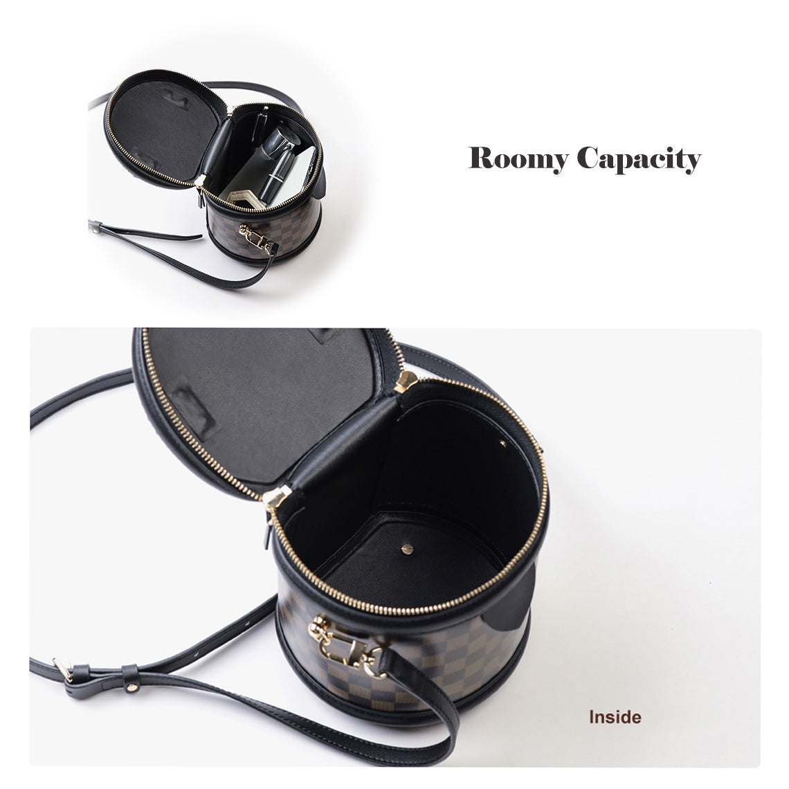 Wirkin® Top Grain Leather Checker Bucket Bag DIY Kits