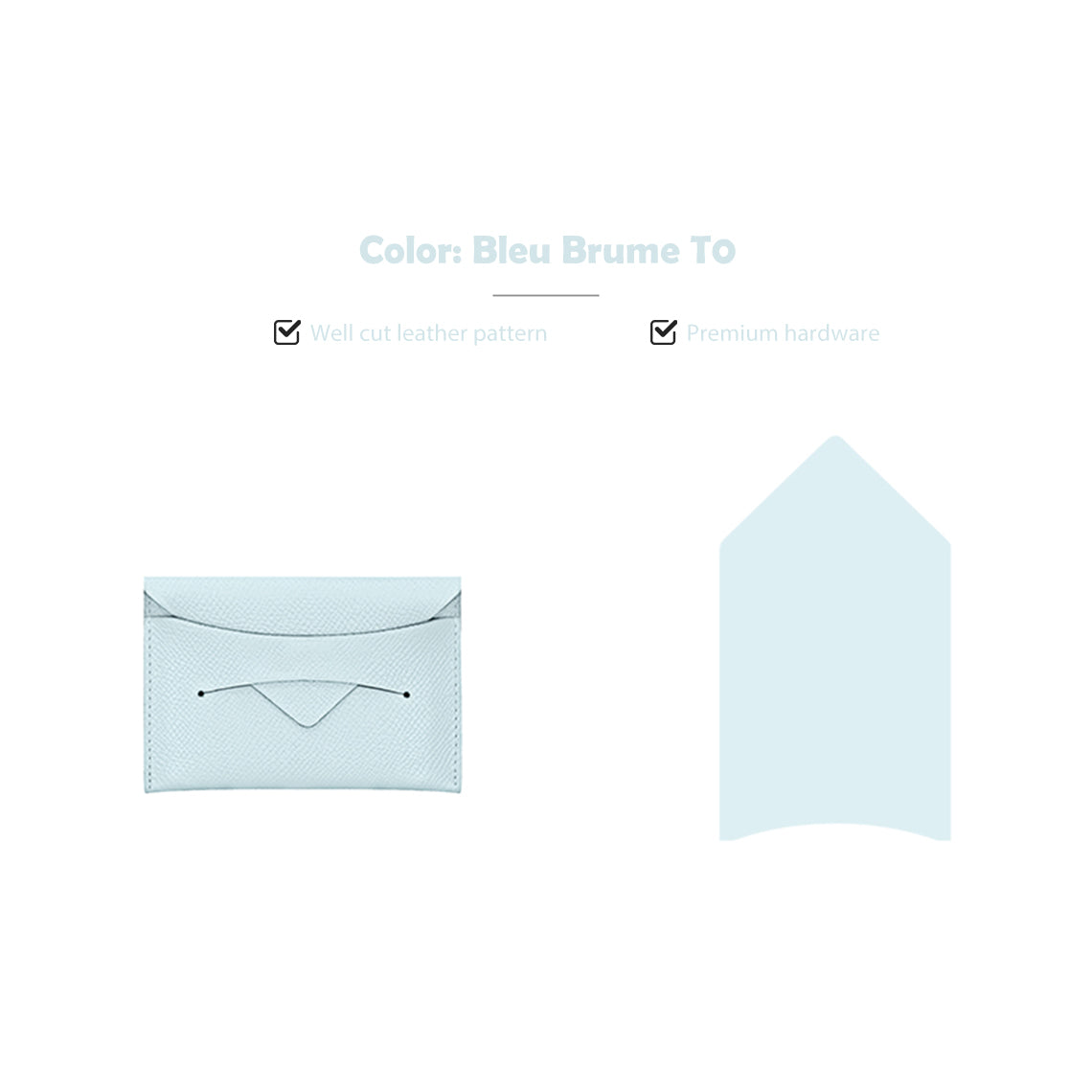 Blue Leather Card Holder DIY Kits | Beginner DIY Wallet Kits - Wirkin®