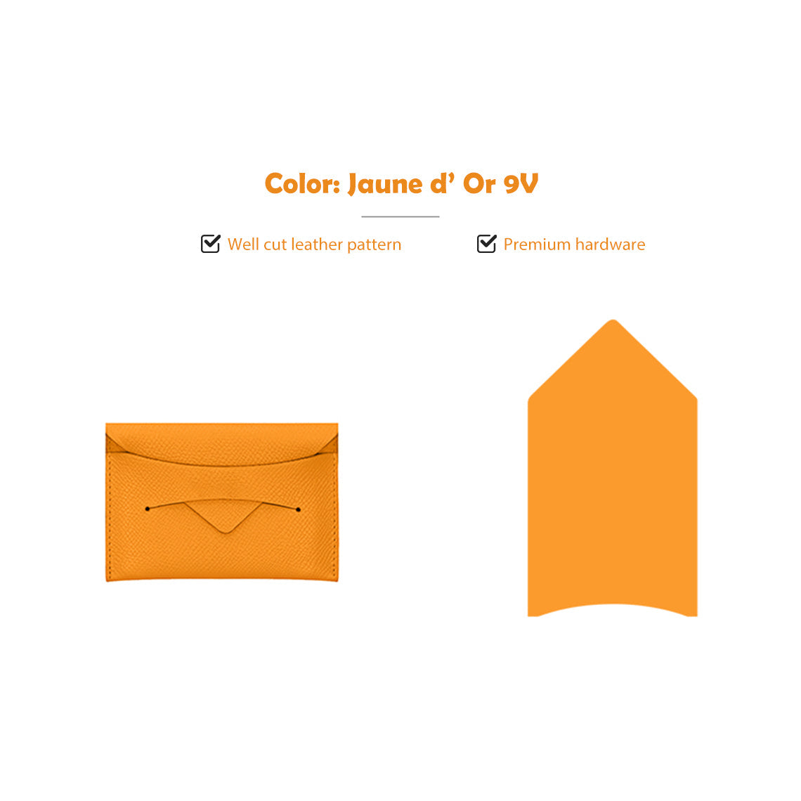 Wirkin® Full Grain Leather Classic Envelope Card Holder DIY Kits