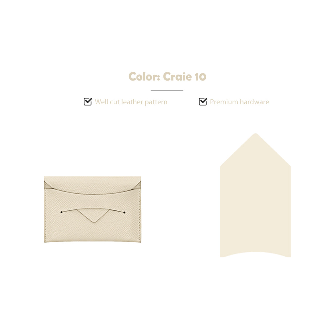 Wirkin® Full Grain Leather Classic Envelope Card Holder DIY Kits