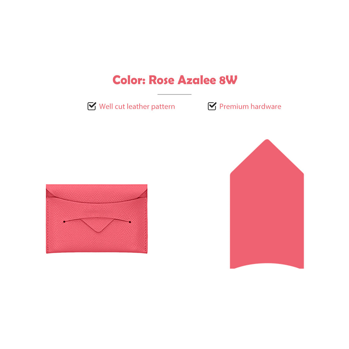 Pink Leather Card Holder DIY Kits | Beginner DIY Wallet Kits - Wirkin®