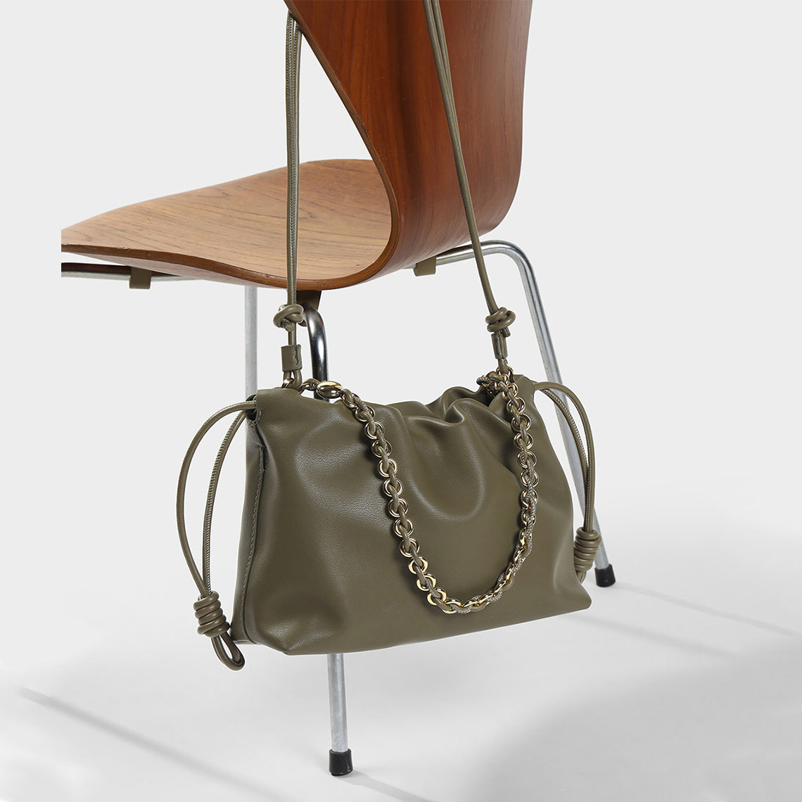 Vintage Green Handbag DIY Leather Kit with Chain Strap - Wirkin®