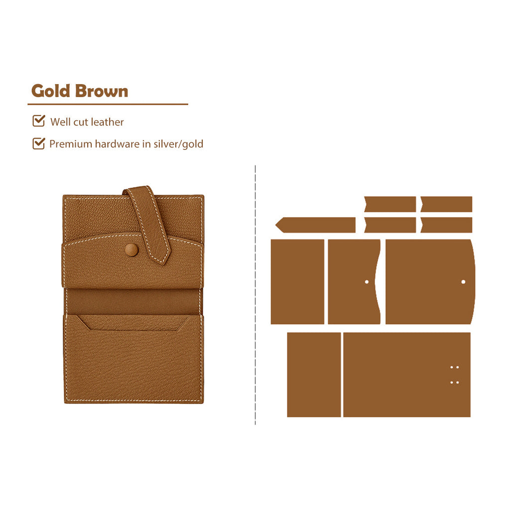 Wirkin® Full Grain Leather Bearn Coin Wallet DIY Kits
