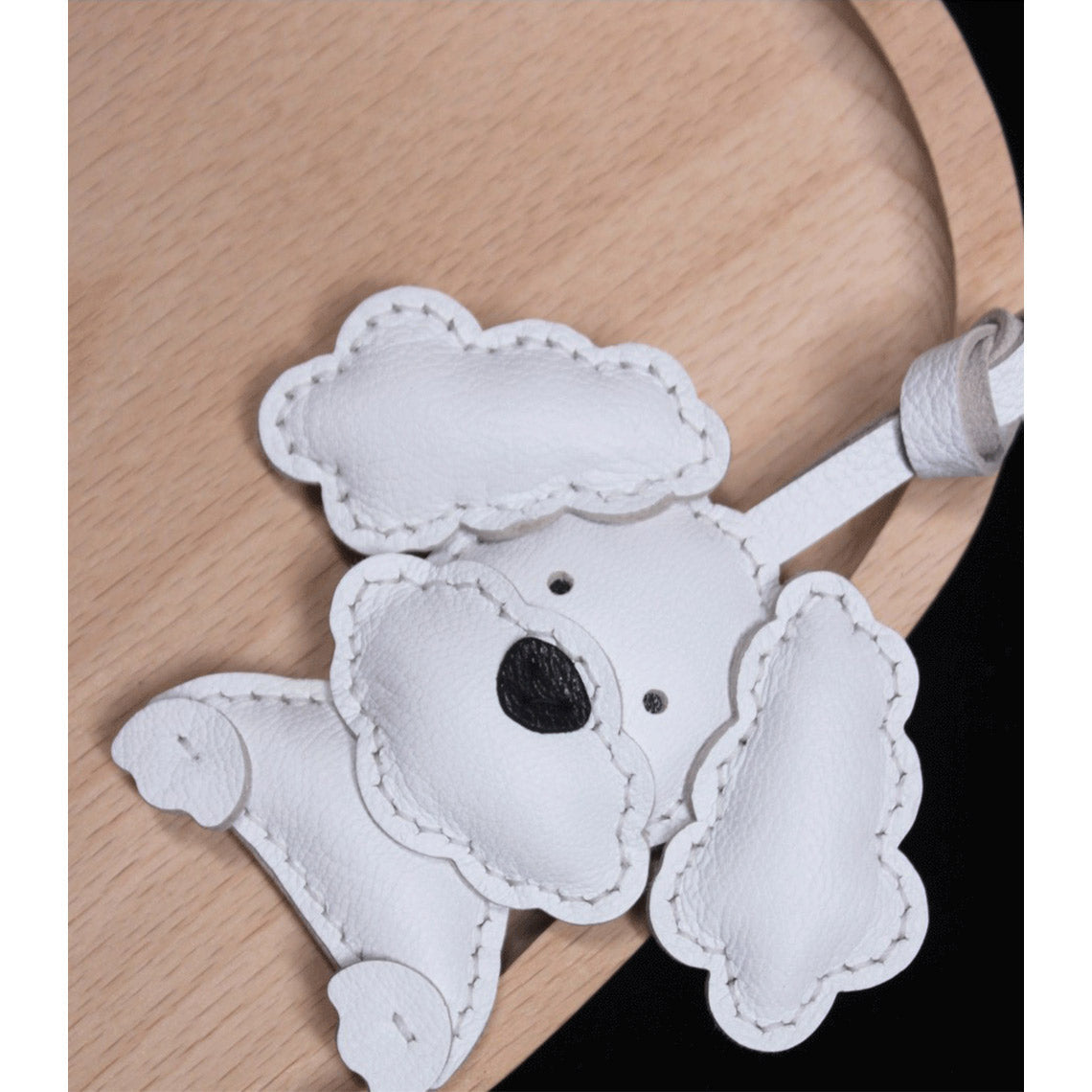 Wirkin® Sheep Leather Flap Ears Dog Keychain DIY Kits