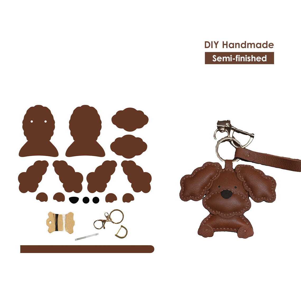 DIY Dog Keychain Leather Kit | Handmade Leather Keychains - Wirkin®