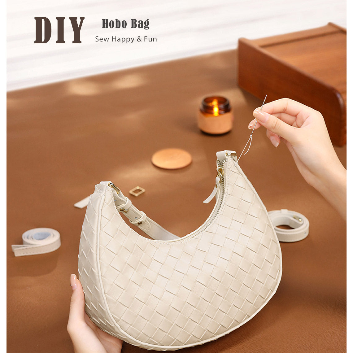 Woven Hobo Bag DIY Kit | Make Your Own Designer Bag at Home - Wirkin®