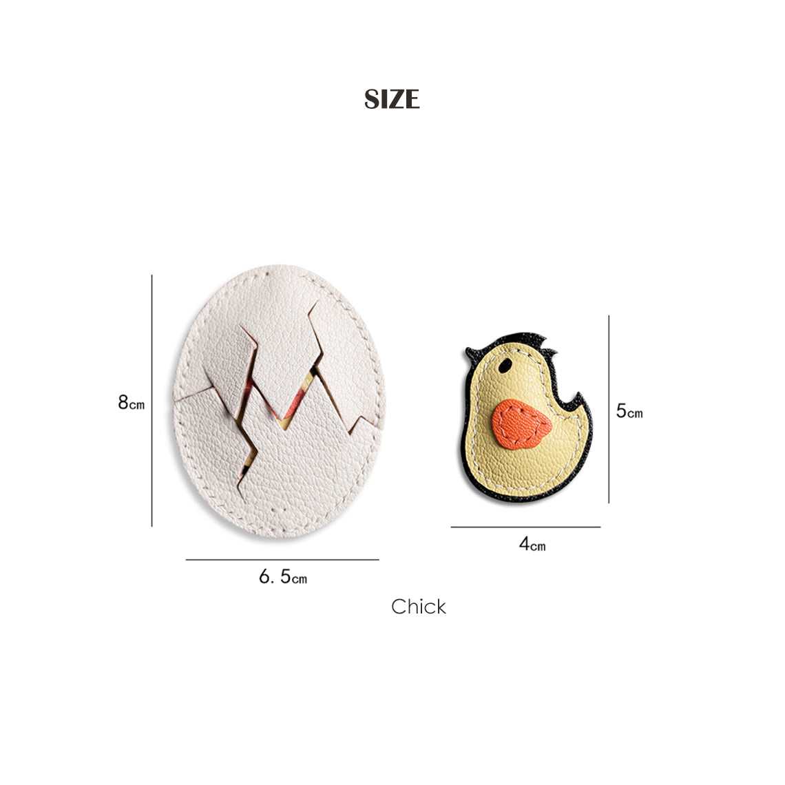 Chicken Leather Charm Size - Wirkin®