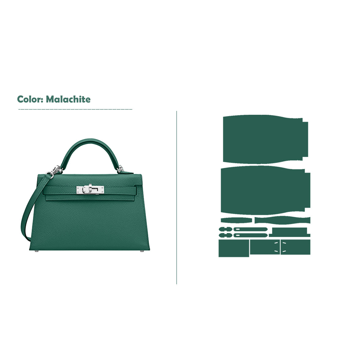Wirkin® Full Grain Leather Mini Kylie Handbag - Advanced DIY Kit