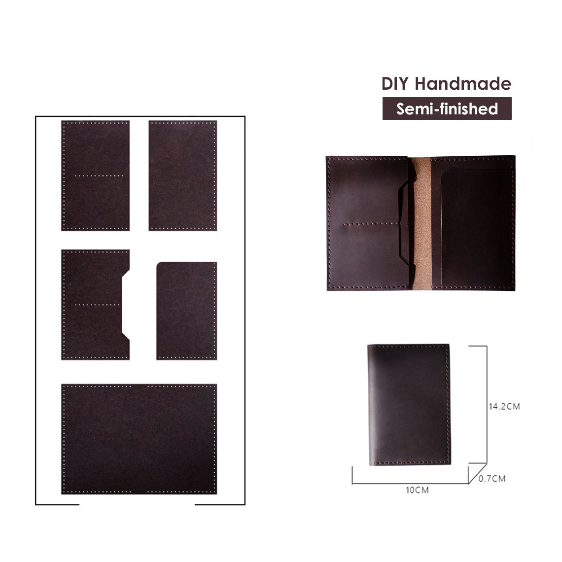DIY Leather Passport Wallet | Handmade Genuine Leather Passport Wallet - Wirkin®