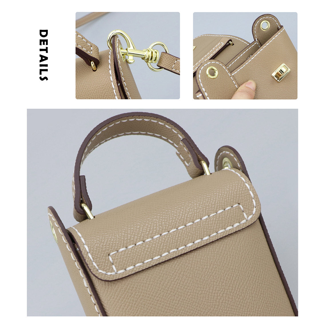 Wirkin® Top Grain Leather Cell Phone Bag DIY Kits