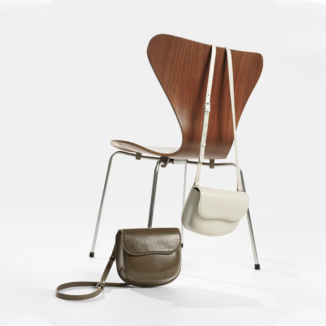 White & Green Saddle Crossbody Bag | Make Your Own Bags - Wirkin®