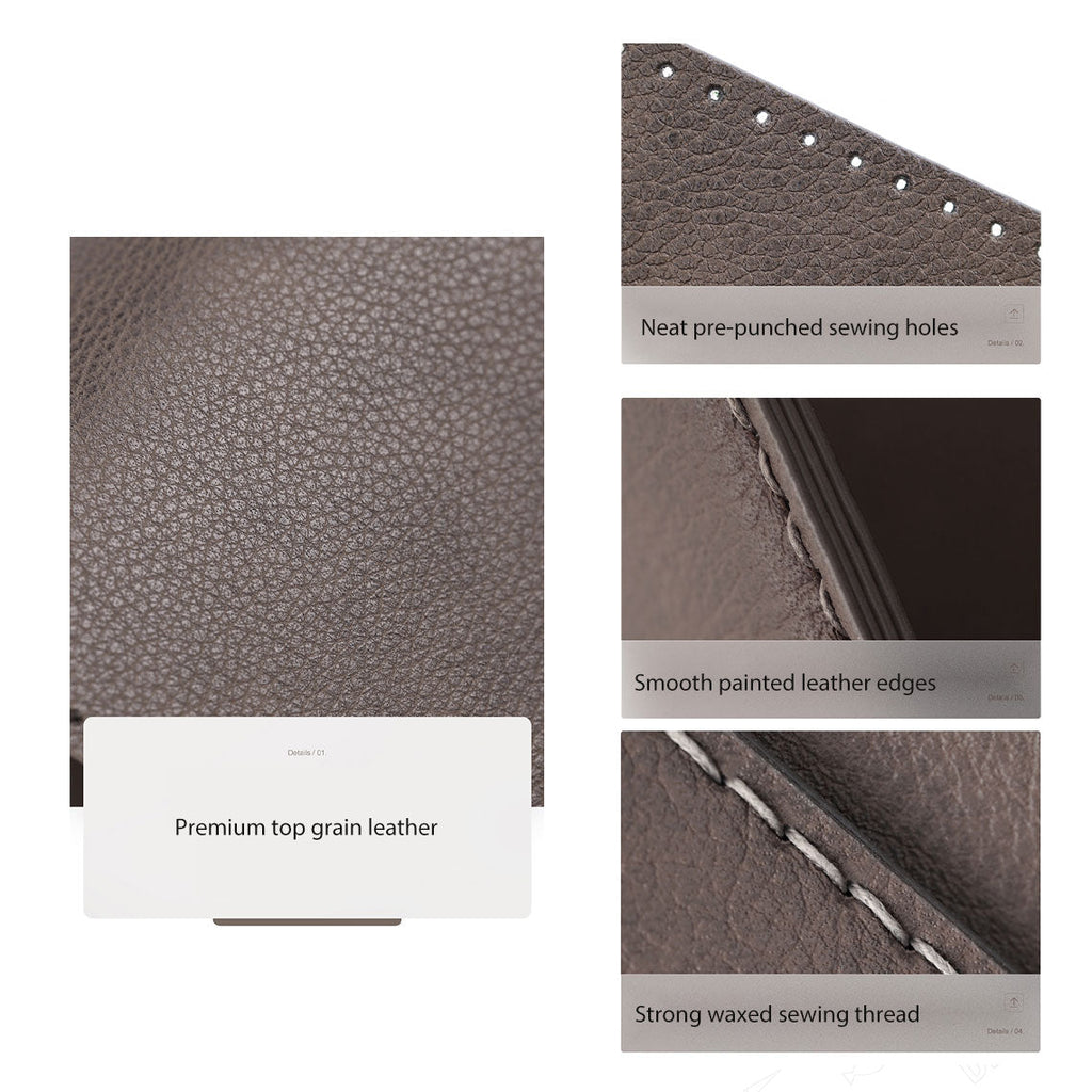 Wirkin® Top Grain Leather Buckle Trifold Wallet DIY Kits