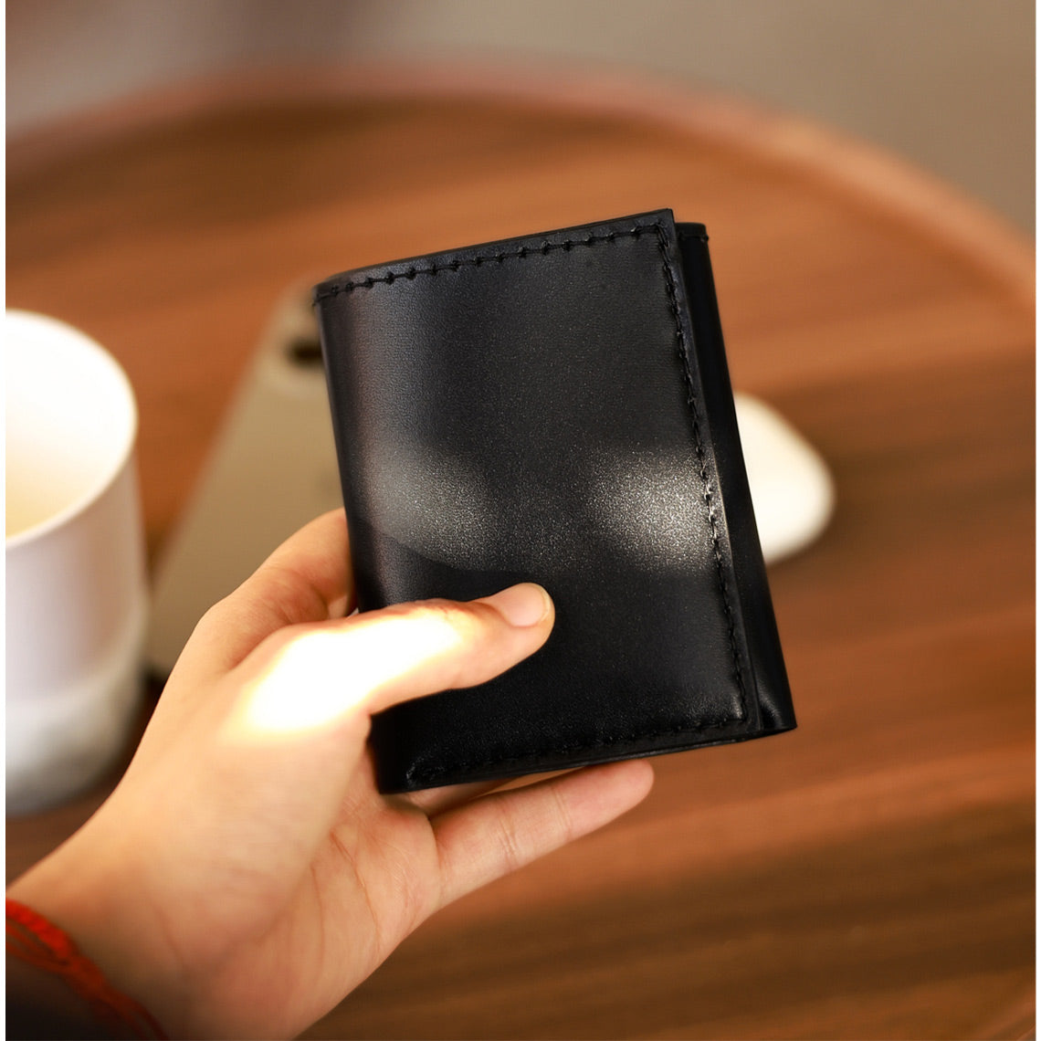 Wirkin® Top Grain Leather Buckle Trifold Wallet DIY Kits