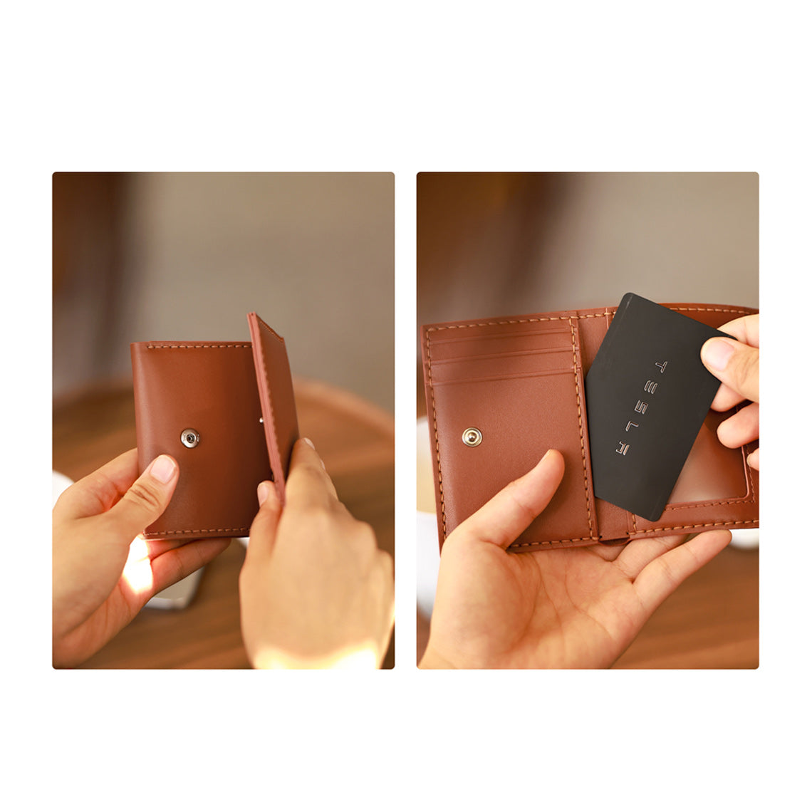 Wirkin® Top Grain Leather Buckle Trifold Wallet DIY Kits