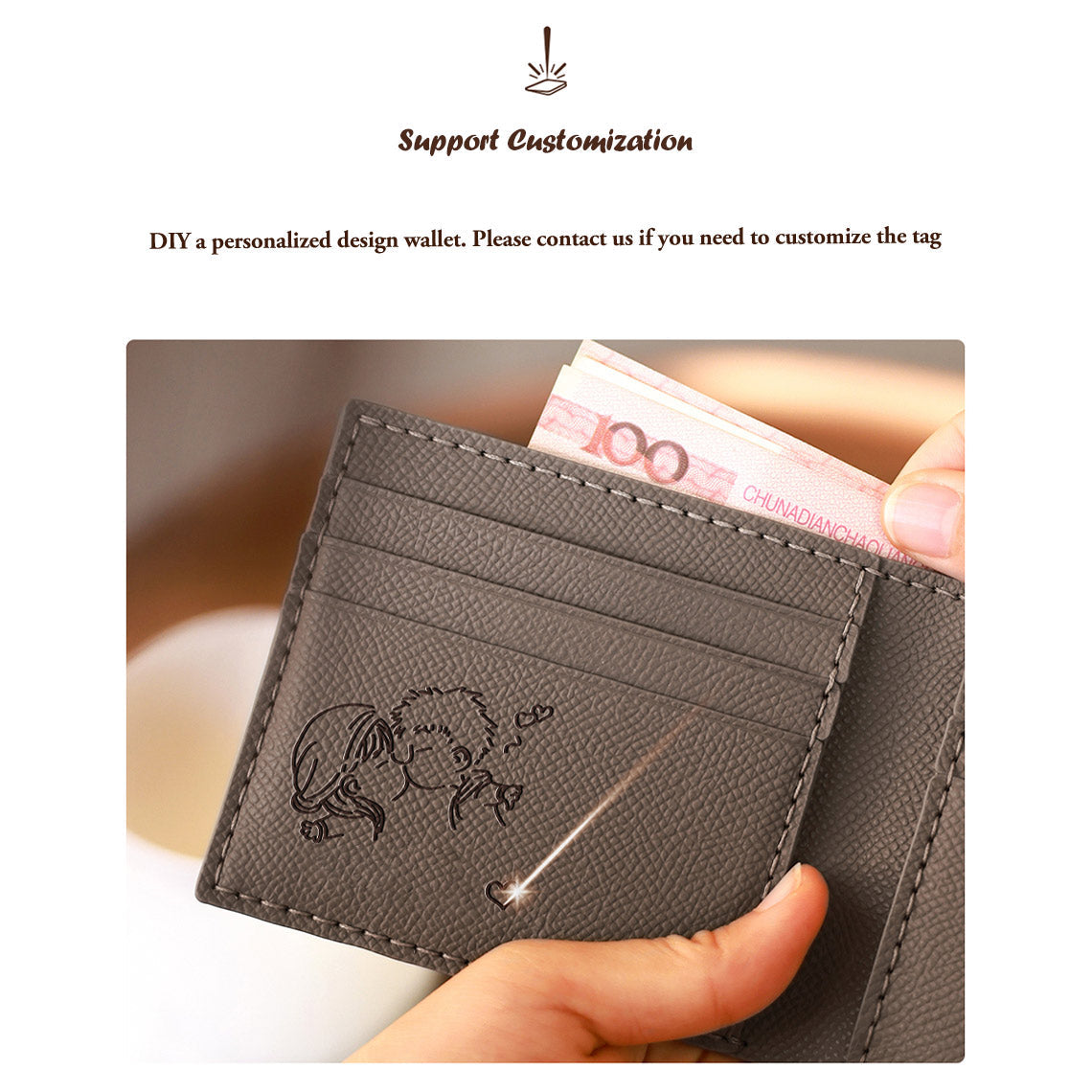 Wirkin® Top Grain Leather Simple Card Wallet DIY Kits
