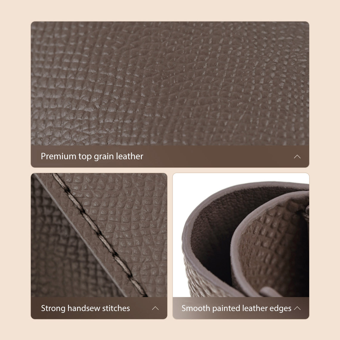 Wirkin® Top Grain Leather Simple Card Wallet DIY Kits