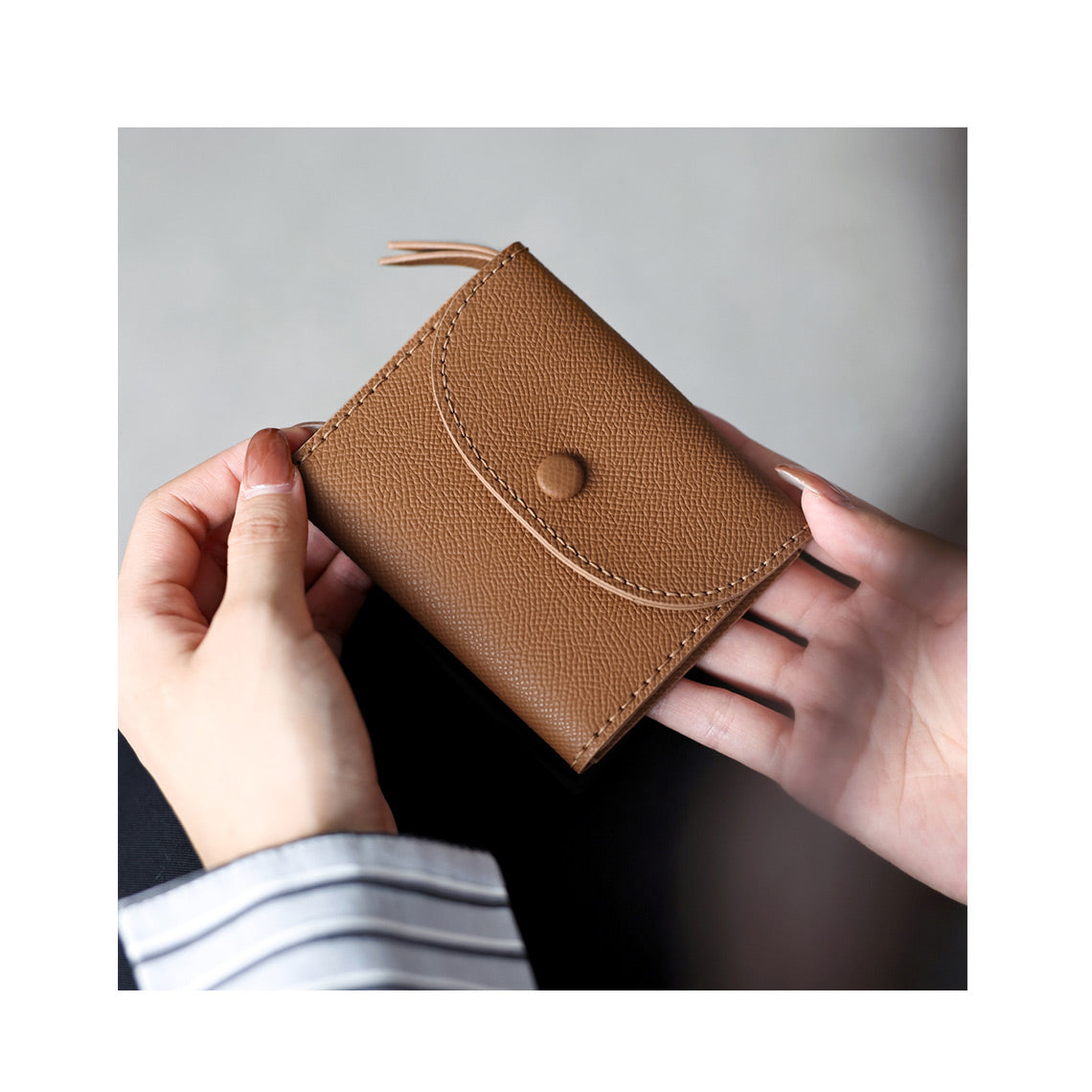 Wirkin® Top Grain Leather Compact Coin Purse DIY Kits