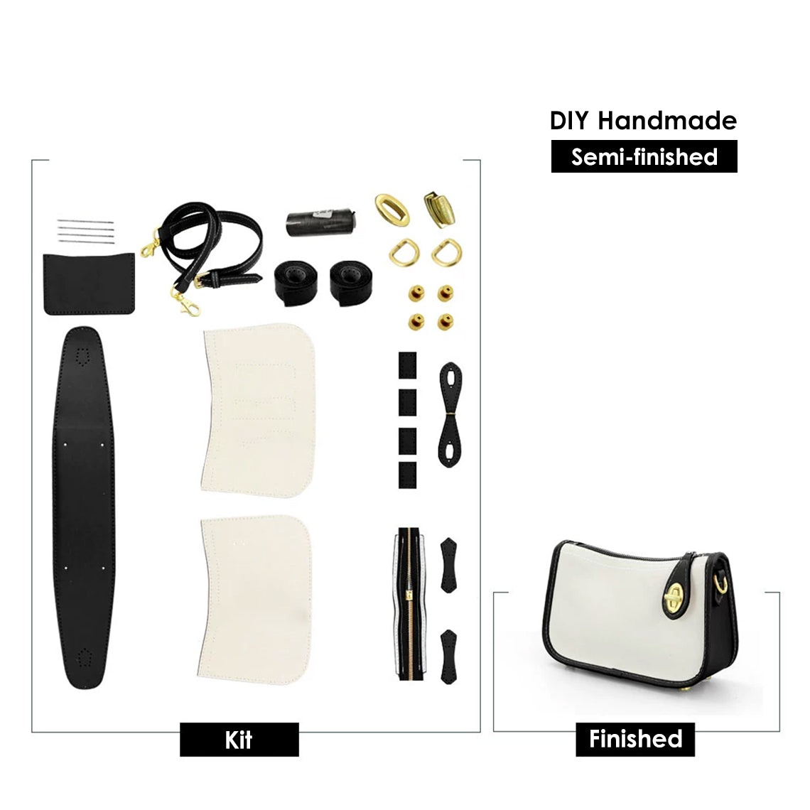 Wirkin® Leather Dustbag Recycle Crossbody Bag DIY Kits