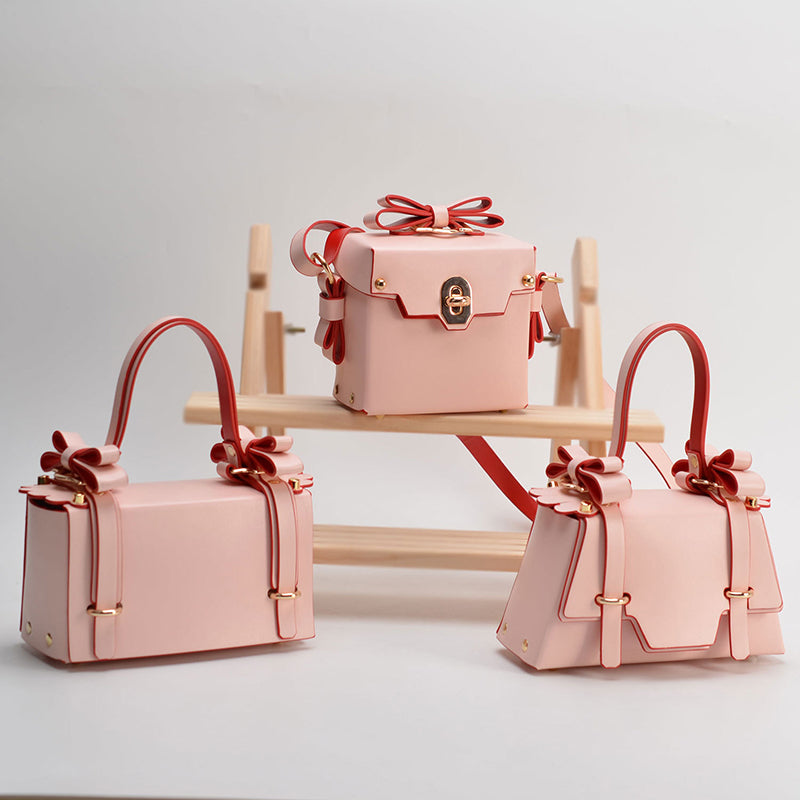 Women’s Bowknots Box Shoulder Bags in Vegan Leather image 10