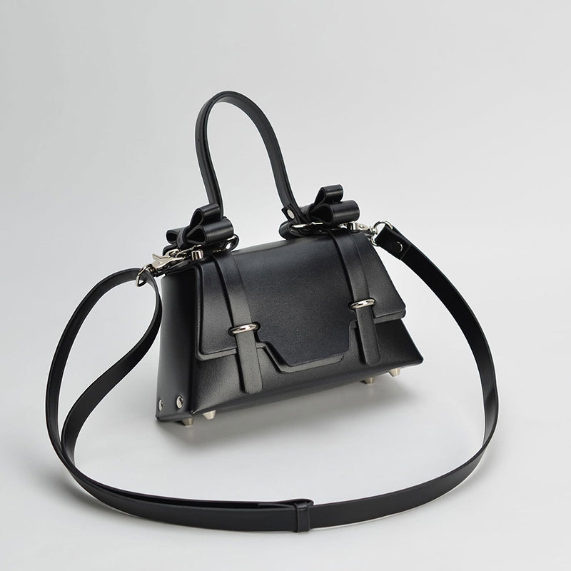 Women’s Bowknots Box Shoulder Bags in Vegan Leather image 6