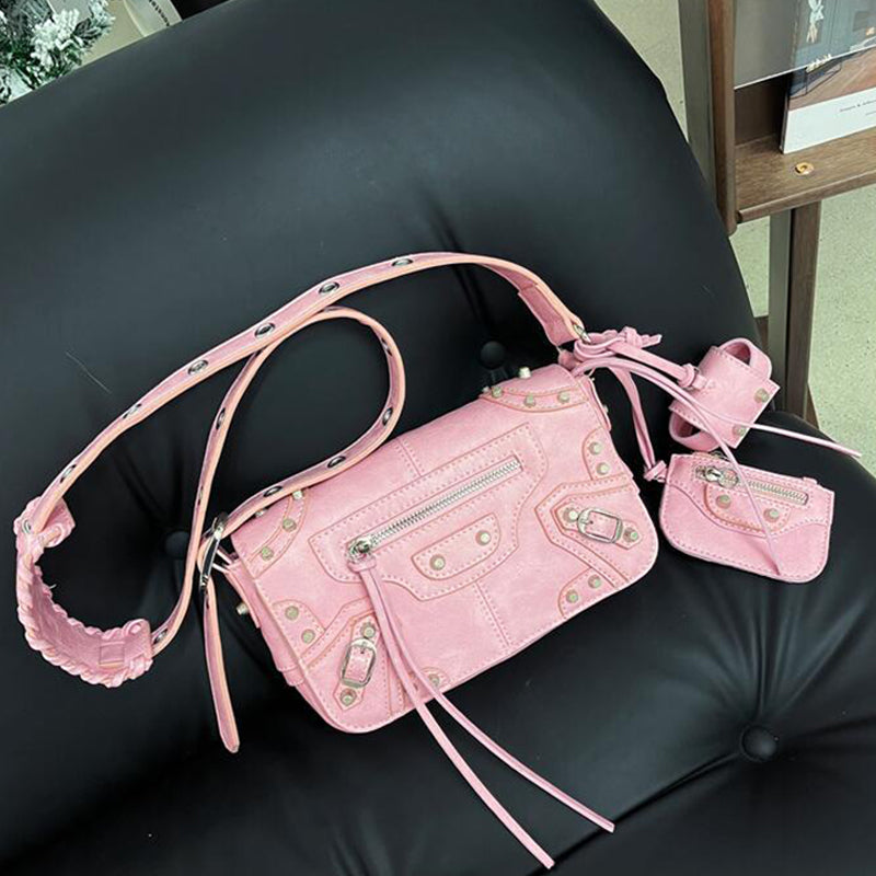 Women’s Genuine Leather Studs Shoulder Bags image 5