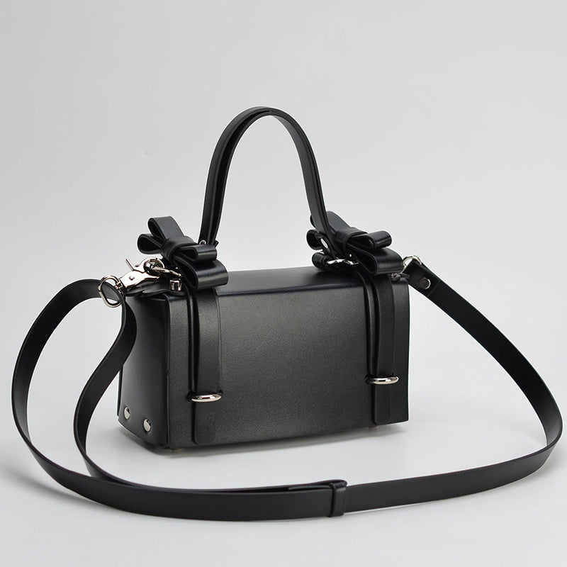 Women’s Bowknots Box Shoulder Bags in Vegan Leather image 5