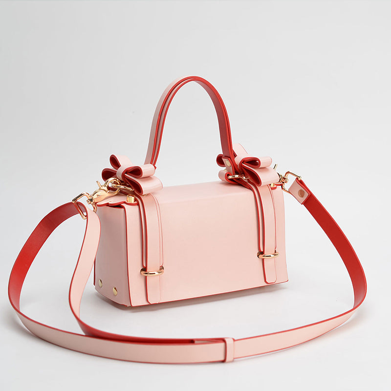 Women’s Bowknots Box Shoulder Bags in Vegan Leather image 2