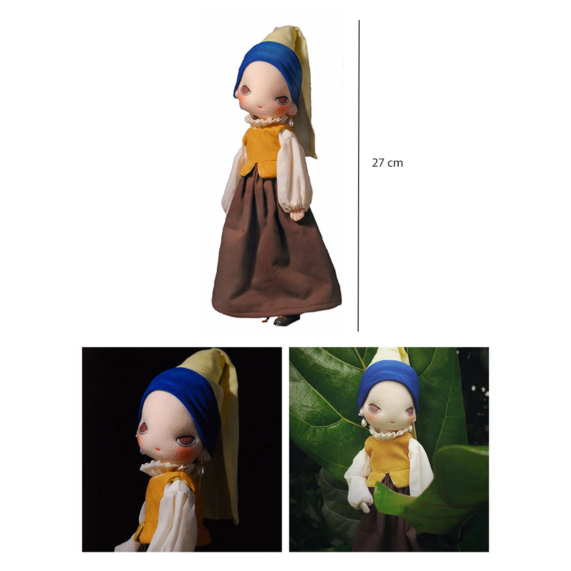Girl with a Pearl Earring Rag Doll Size | Doll Making Patterns - Wirkin®
