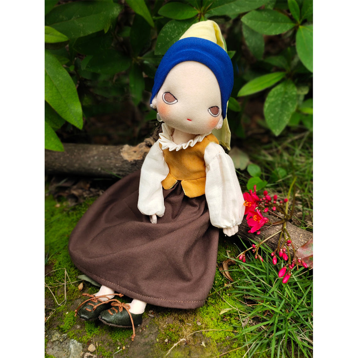 Girl with a Pearl Earring Rag Doll | Doll Making Patterns with Tutorial - Wirkin®