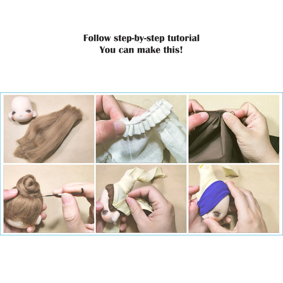Make Your Own Cloth Doll with Wirkin® Doll Making Kit 