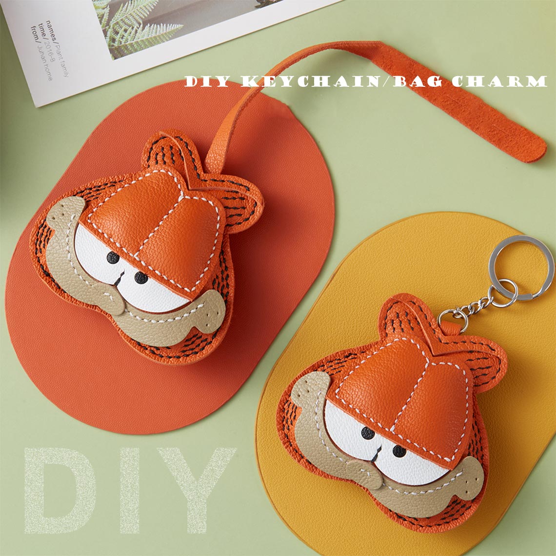 DIY Leather Sewing Kits for Kids | Custom Leather Keychains Bag Charms - Wirkin™