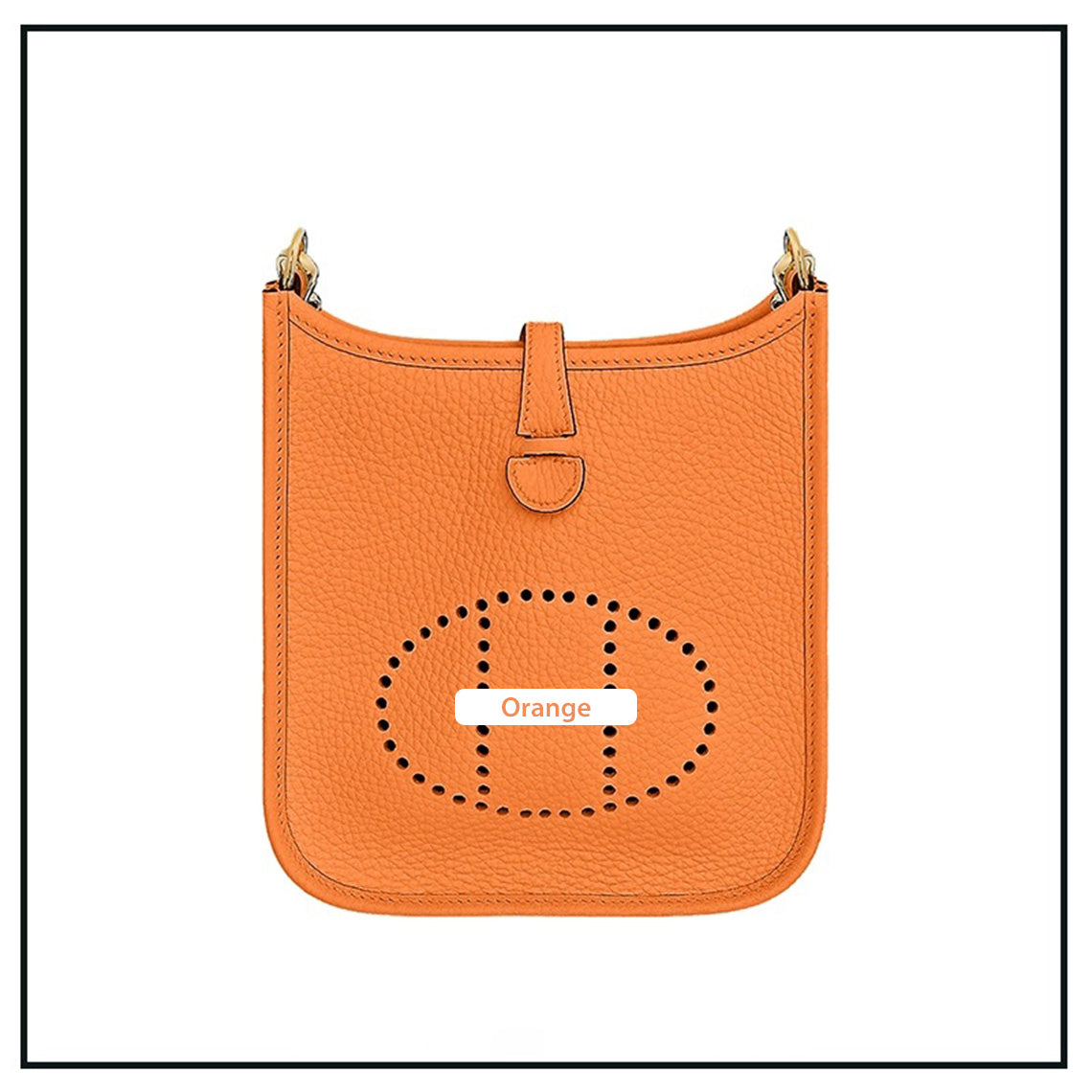 Orange Evelyne Bag | DIY Hermes Bag Leather Kit - Mini Size | Wirkin®