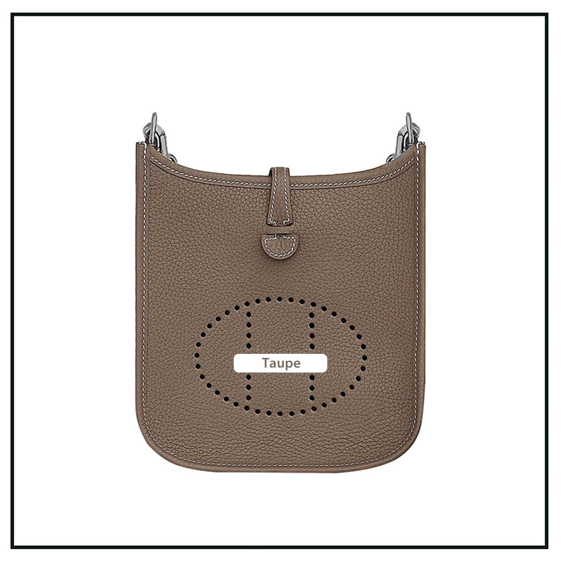 Taupe Evelyne Bag | DIY Hermes Bag Leather Kit - Mini Size | Wirkin®